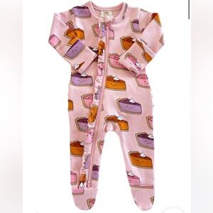 Spearmint love pumpkin pie ruffle Jammie